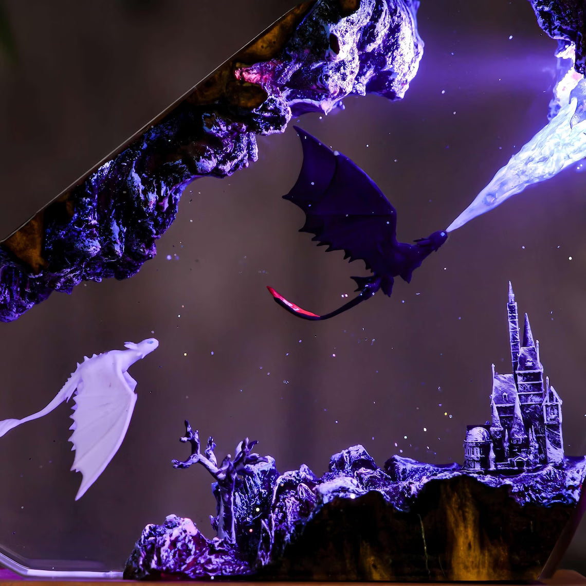 Toothless & Light Fury Resin Night Light