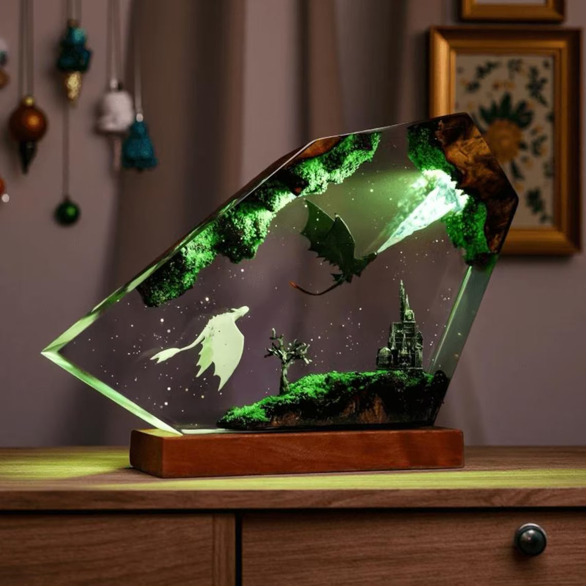 Toothless & Light Fury Resin Night Light