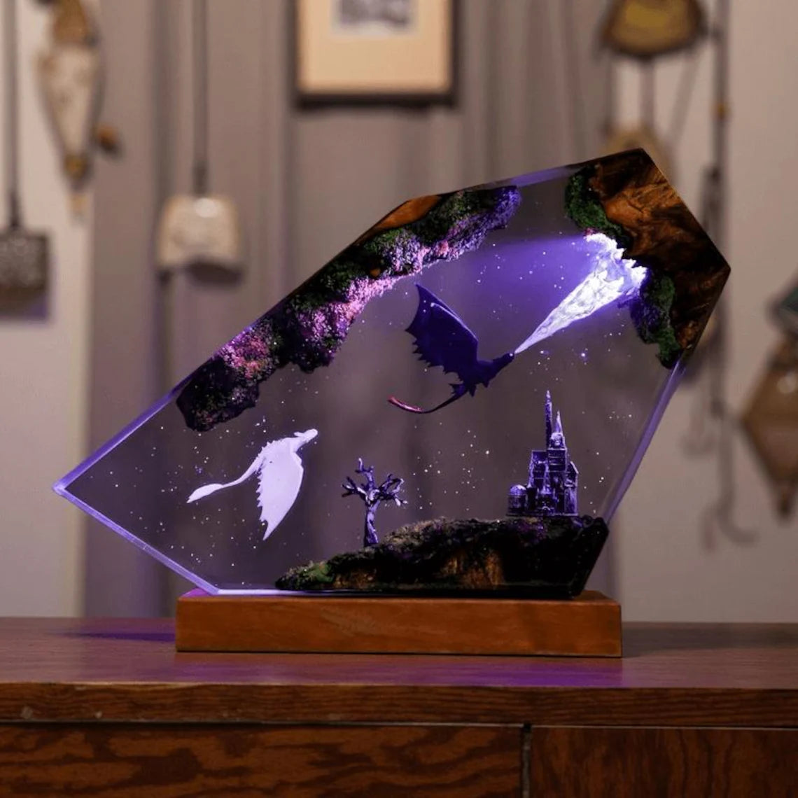 Toothless & Light Fury Resin Night Light